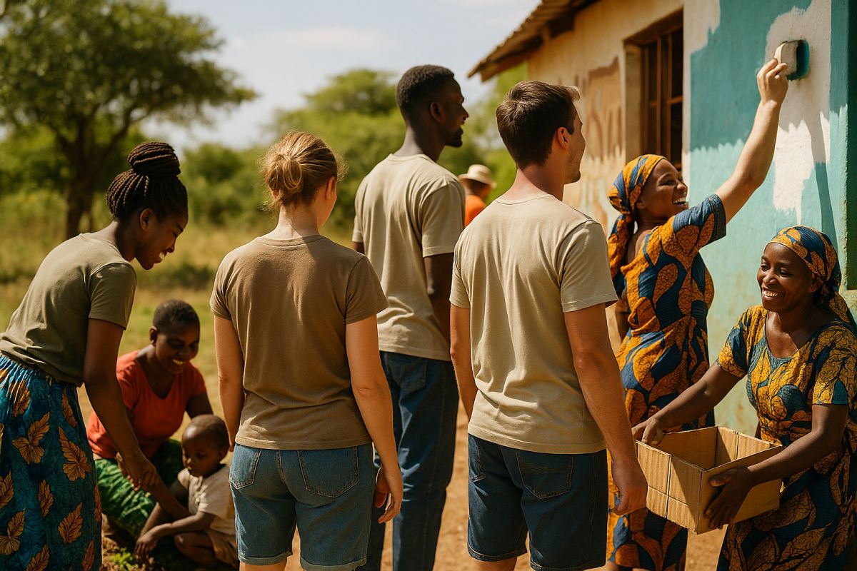 Motivated helpers supporting Twiga Vision programs